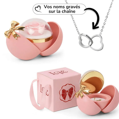 Globe éternel & Collier personnalisé