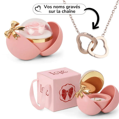 Globe éternel & Collier personnalisé