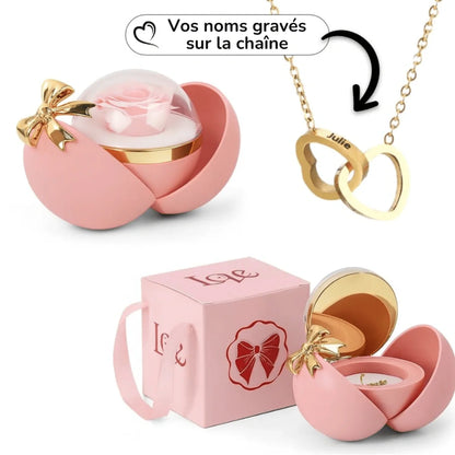 Globe éternel & Collier personnalisé