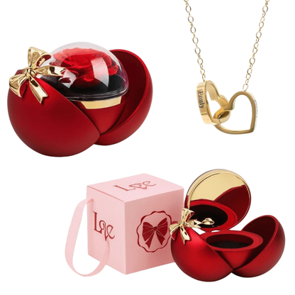 Globe éternel & Collier personnalisé